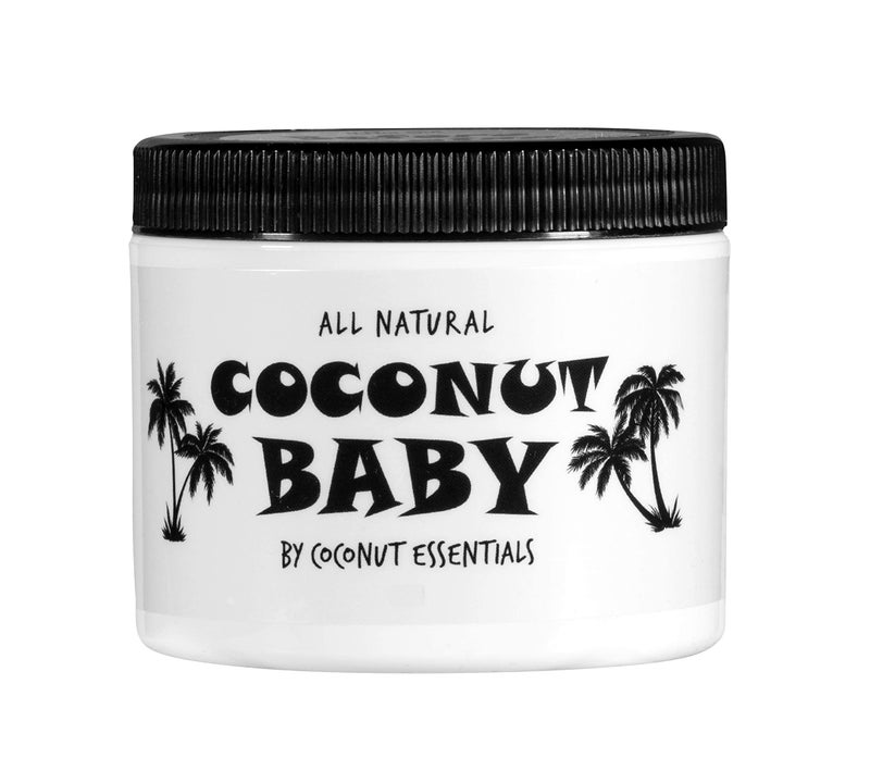 Coconut Essentials Coconut Baby Oil for Hair & Skin Care, Natural & Organic, Coconut Oil for Cradle Cap, Eczema, Infant Scalp Relief, Hair Oil for Curly Hair - Newborn Moisturizer for Sensitive Skin, Unscented - 2 fl oz - Image 1